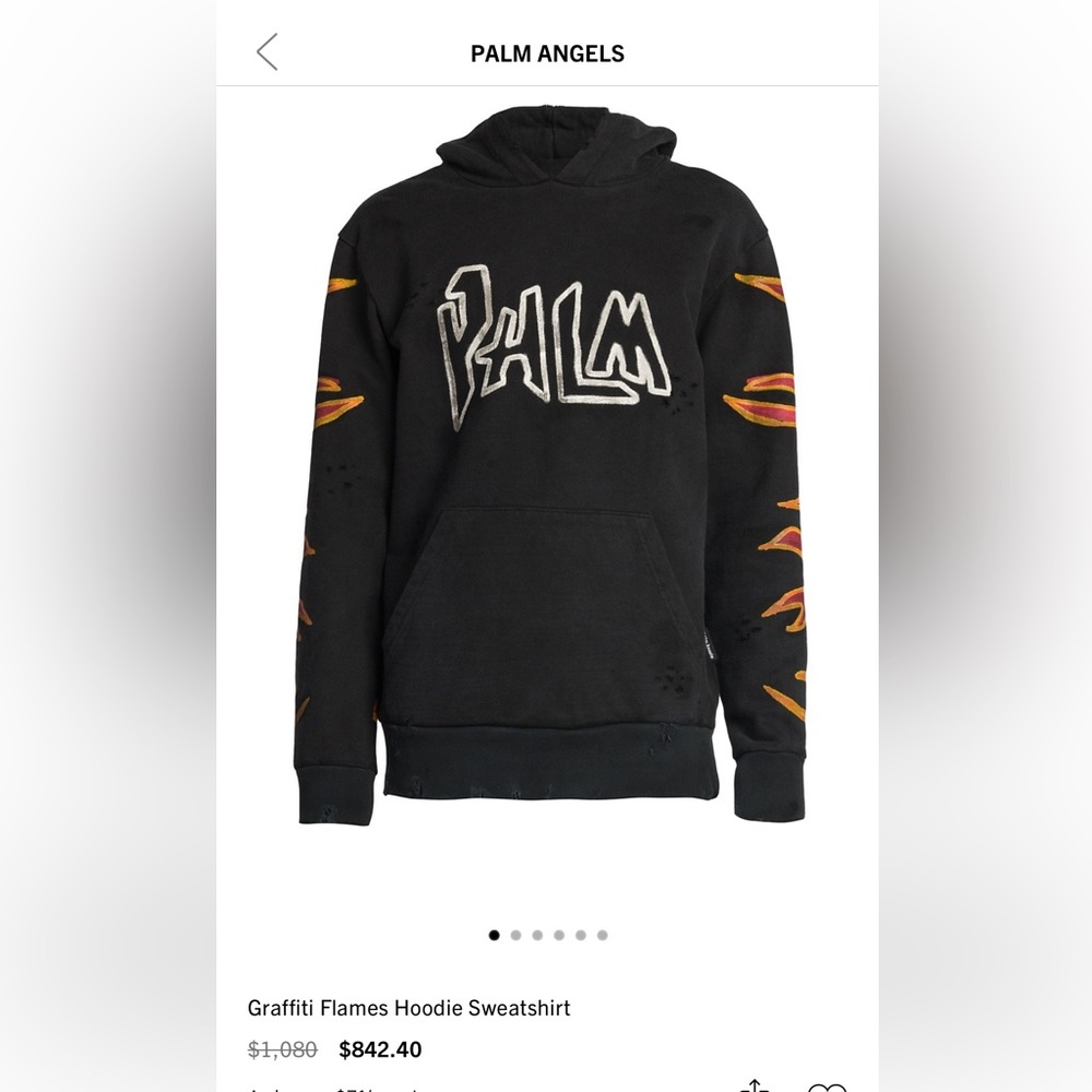 Palm Angels flame hoodie